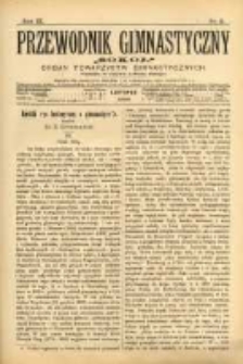 Przewodnik Gimnastyczny "Sokół": organ Towarzystw Gimnastycznych 1889.11 R.9 Nr11