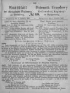 Amtsblatt der K&ouml;niglichen Preussischen Regierung zu Bromberg. 1867.12.06 No.49