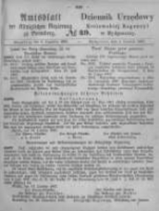 Amtsblatt der Königlichen Preussischen Regierung zu Bromberg. 1867.12.06 No.49