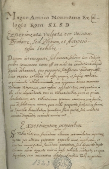 Experimenta vulgata non vacuum probare, sed plenum, et antiperistasmi stabilire