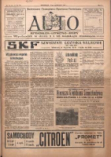 Auto: ilustrowane czasopismo sportowo-techniczne: automobilizm, lotnictwo, sporty 1923.09.15 R.2 Nr18