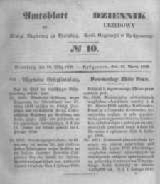 Amtsblatt der K&ouml;niglichen Preussischen Regierung zu Bromberg. 1848.03.10 No.10