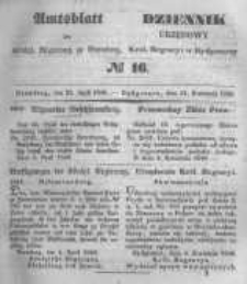 Amtsblatt der Königlichen Preussischen Regierung zu Bromberg. 1848.04.21 No.16