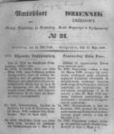 Amtsblatt der K&ouml;niglichen Preussischen Regierung zu Bromberg. 1848.05.19 No.21