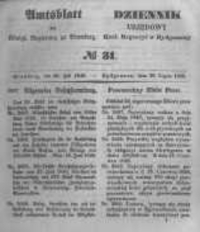 Amtsblatt der Königlichen Preussischen Regierung zu Bromberg. 1848.07.28 No.31