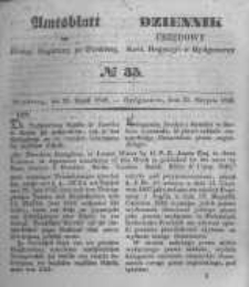 Amtsblatt der Königlichen Preussischen Regierung zu Bromberg. 1848.08.25 No.35