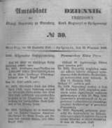 Amtsblatt der Königlichen Preussischen Regierung zu Bromberg. 1848.09.22 No.39