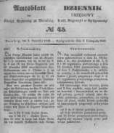 Amtsblatt der Königlichen Preussischen Regierung zu Bromberg. 1848.11.03 No.45
