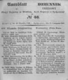 Amtsblatt der K&ouml;niglichen Preussischen Regierung zu Bromberg. 1848.11.10 No.46