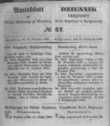 Amtsblatt der K&ouml;niglichen Preussischen Regierung zu Bromberg. 1848.11.17 No.47