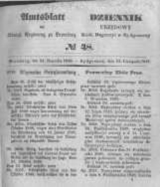 Amtsblatt der K&ouml;niglichen Preussischen Regierung zu Bromberg. 1848.11.24 No.48