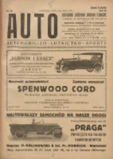 Auto: ilustrowane czasopismo sportowo-techniczne: organ Automobilklubu Polski: automobilizm, lotnictwo, sporty 1924.05.15 R.3 Nr10