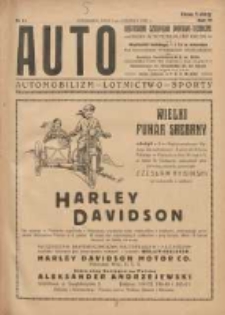 Auto: ilustrowane czasopismo sportowo-techniczne: organ Automobilklubu Polski: automobilizm, lotnictwo, sporty 1924.06.01 R.3 Nr11