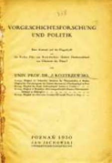 Vorgeschichtsforschung und Politik: eine Antwort auf die Flugschrift von Dr Bolko Frhr. von Richthofen: Gehört Ostdeutschland zur Urheimat der Polen?