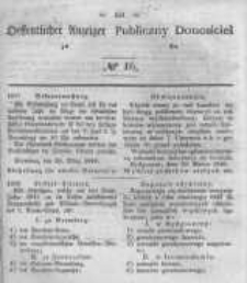 Oeffentlicher Anzeiger zum Amtsblatt No.16 der Königl. Preuss. Regierung zu Bromberg. 1848