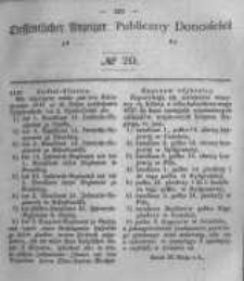 Oeffentlicher Anzeiger zum Amtsblatt No.20 der Königl. Preuss. Regierung zu Bromberg. 1848
