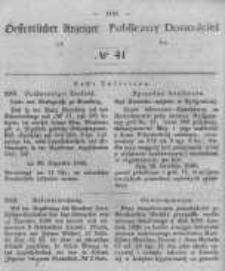 Oeffentlicher Anzeiger zum Amtsblatt No.41 der Königl. Preuss. Regierung zu Bromberg. 1848