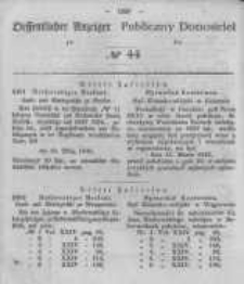 Oeffentlicher Anzeiger zum Amtsblatt No.44 der Königl. Preuss. Regierung zu Bromberg. 1848