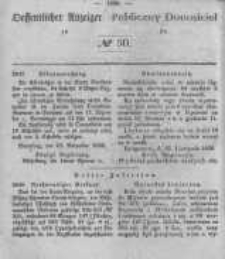 Oeffentlicher Anzeiger zum Amtsblatt No.50 der Königl. Preuss. Regierung zu Bromberg. 1848