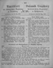 Amtsblatt der K&ouml;niglichen Preussischen Regierung zu Bromberg. 1867.05.24 No.21