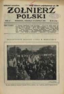 Żołnierz Polski : pismo poświęcone czynowi i doli żołnierza polskiego. R.6 1924 nr26