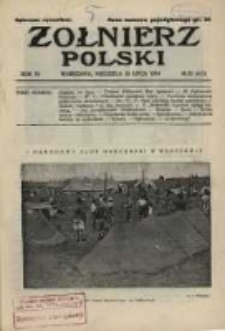 Żołnierz Polski : pismo poświęcone czynowi i doli żołnierza polskiego. R.6 1924 nr29