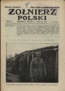 Żołnierz Polski : pismo poświęcone czynowi i doli żołnierza polskiego. R.6 1924 nr31