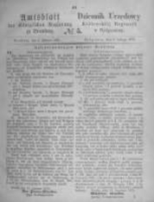 Amtsblatt der K&ouml;niglichen Preussischen Regierung zu Bromberg. 1870.02.04 No.5
