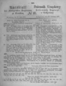 Amtsblatt der K&ouml;niglichen Preussischen Regierung zu Bromberg. 1870.04.29 No.17
