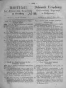 Amtsblatt der K&ouml;niglichen Preussischen Regierung zu Bromberg. 1870.05.20 No.20