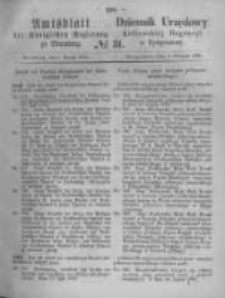 Amtsblatt der Königlichen Preussischen Regierung zu Bromberg. 1870.08.05 No.31