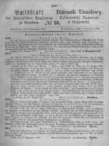Amtsblatt der K&ouml;niglichen Preussischen Regierung zu Bromberg. 1870.09.09 No.36