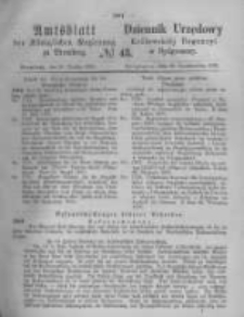 Amtsblatt der K&ouml;niglichen Preussischen Regierung zu Bromberg. 1870.10.28 No.43