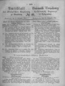 Amtsblatt der K&ouml;niglichen Preussischen Regierung zu Bromberg. 1870.11.18 No.46