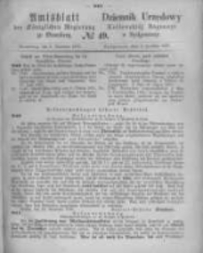 Amtsblatt der Königlichen Preussischen Regierung zu Bromberg. 1870.12.09 No.49