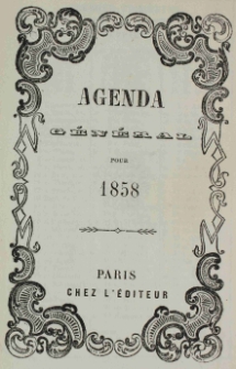 Raptularzyk Leonarda Niedźwieckiego zawierający zapiski dzienne z roku 1858