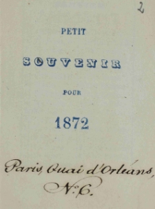 Raptularzyk Leonarda Niedźwieckiego zawierający zapiski dzienne z roku 1872