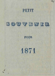 Raptularzyk Leonarda Niedźwieckiego zawierający zapiski dzienne z roku 1871