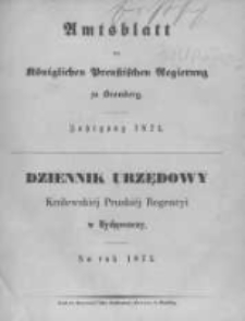 Amtsblatt der Königlichen Preussischen Regierung zu Bromberg. 1871.01.06 No.1