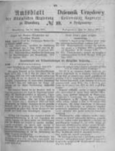 Amtsblatt der Königlichen Preussischen Regierung zu Bromberg. 1871.03.10 No.10