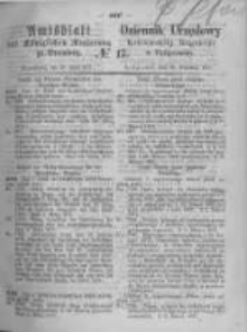 Amtsblatt der Königlichen Preussischen Regierung zu Bromberg. 1871.04.28 No.17
