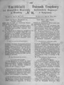 Amtsblatt der Königlichen Preussischen Regierung zu Bromberg. 1871.05.26 No.21