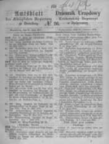 Amtsblatt der Königlichen Preussischen Regierung zu Bromberg. 1871.06.30 No.26