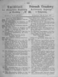 Amtsblatt der Königlichen Preussischen Regierung zu Bromberg. 1871.07.28 No.30