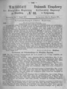Amtsblatt der Königlichen Preussischen Regierung zu Bromberg. 1871.08.11 No.32