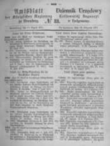 Amtsblatt der Königlichen Preussischen Regierung zu Bromberg. 1871.08.18 No.33