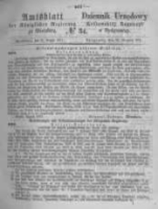 Amtsblatt der Königlichen Preussischen Regierung zu Bromberg. 1871.08.25 No.34