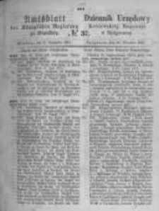 Amtsblatt der Königlichen Preussischen Regierung zu Bromberg. 1871.09.15 No.37