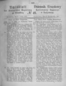 Amtsblatt der Königlichen Preussischen Regierung zu Bromberg. 1871.10.20 No.42
