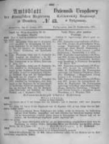 Amtsblatt der Königlichen Preussischen Regierung zu Bromberg. 1871.10.27 No.43